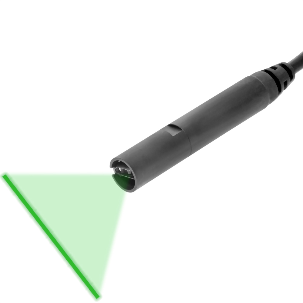 Straight Green Laser Line Module VLM 520 75 Series