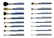 Pearlescent Blue Brushes