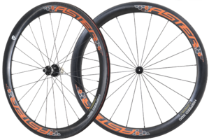 50mm Clincher 碳纖維輪組 橘
