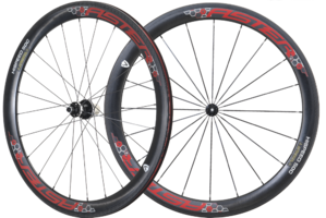 50mm Clincher 碳纖維輪組 紅