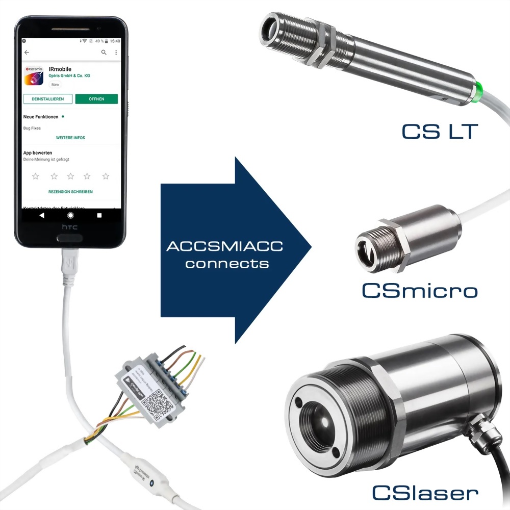 optris Accessories for Infrared Thermometers & Pyrometers