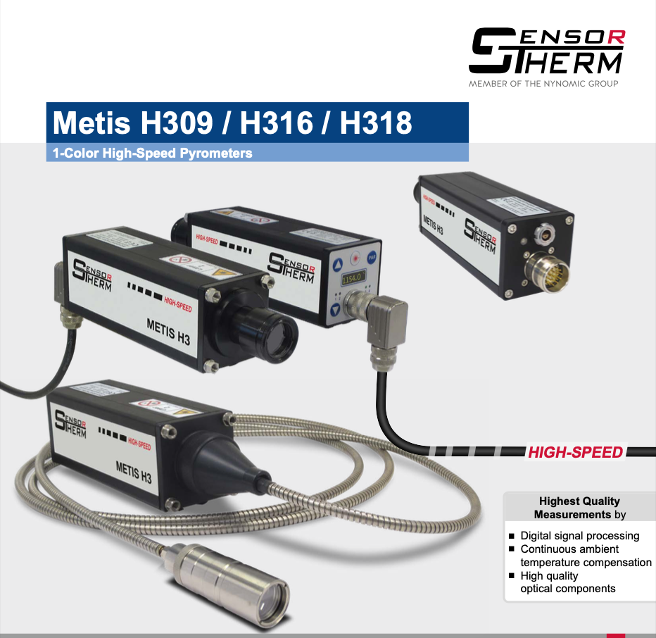 Sensortherm Metis H3 Serie｜H309 H316 H318｜infrared 台灣代理 紅點量測 Red Point Measurement