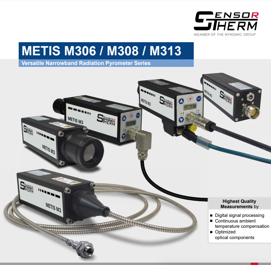 Sensortherm Metis M3 Serie｜M306 M308 M313｜infrared 台灣代理 紅點量測 Red Point Measurement