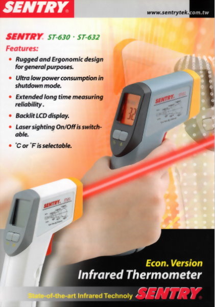 紅外線溫度計 SENTRY ST63X (-20°C ~ 500°C)