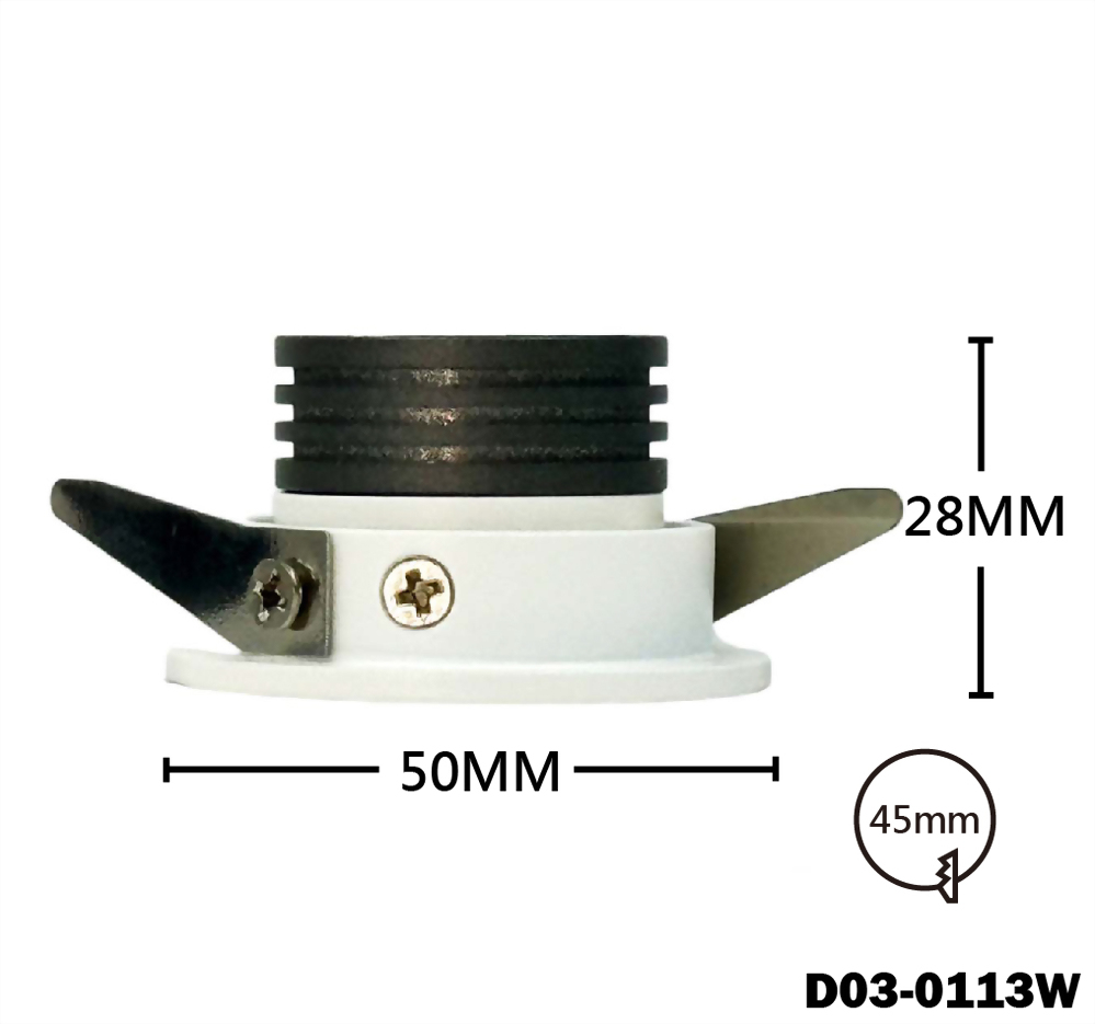 3W 1燈 Nichia 可調角投射燈