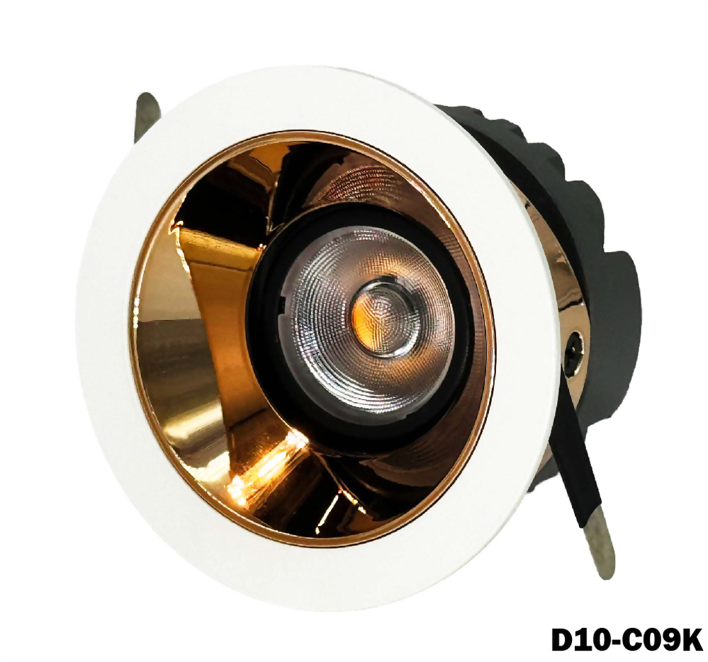 10W COB Nichia 內縮防眩可調角崁燈