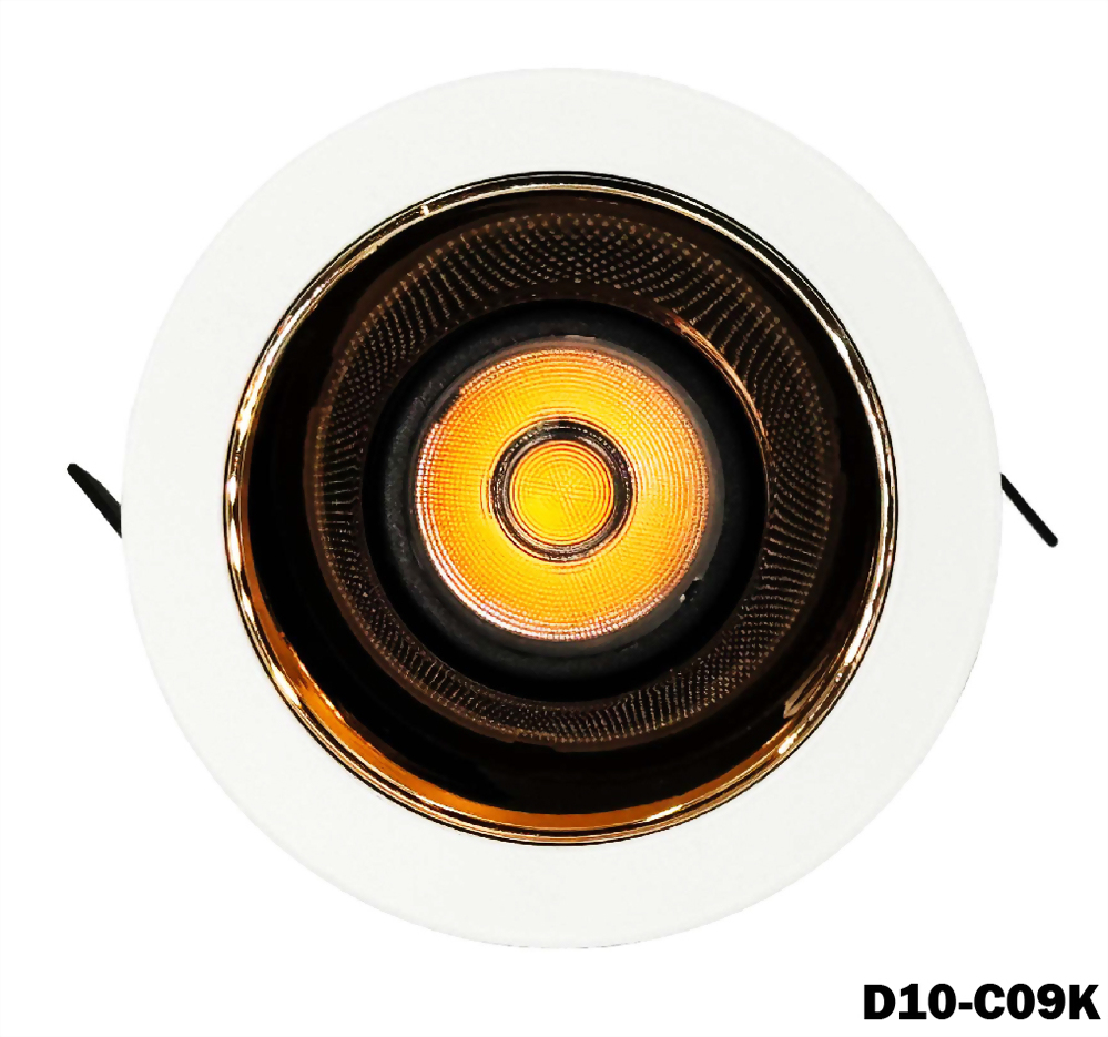 10W COB Nichia 內縮防眩可調角崁燈