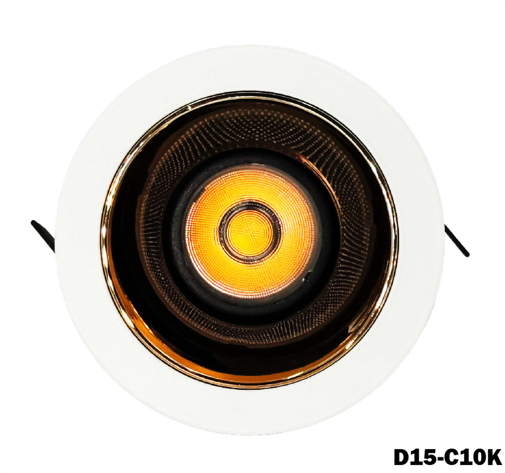 15W COB Nichia 內縮防眩可調角崁燈