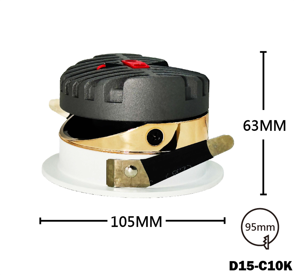 15W COB Nichia 內縮防眩可調角崁燈