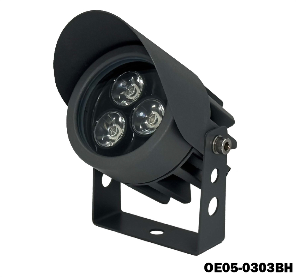 5W 3燈 NICHIA 戴帽 戶外壓鑄投射燈