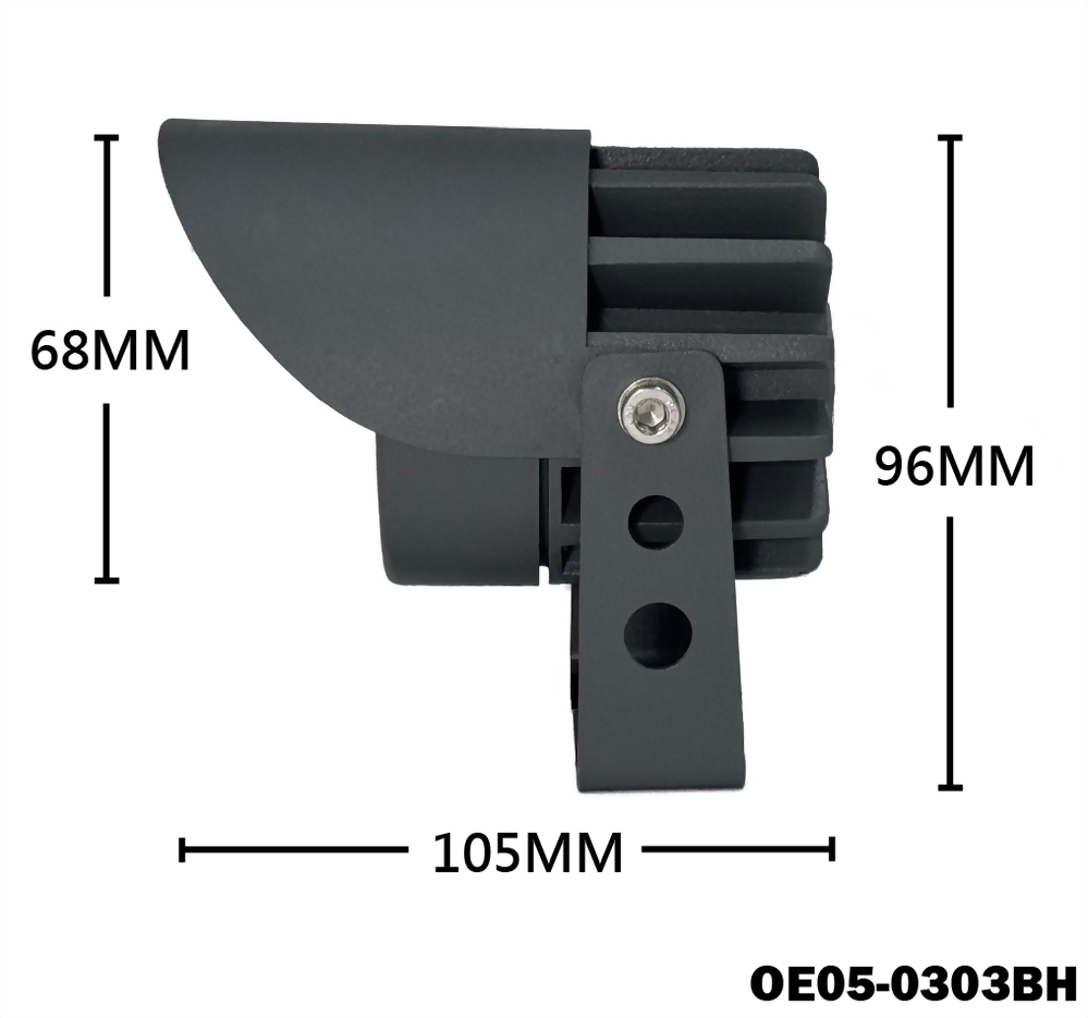 5W 3燈 NICHIA 戴帽 戶外壓鑄投射燈