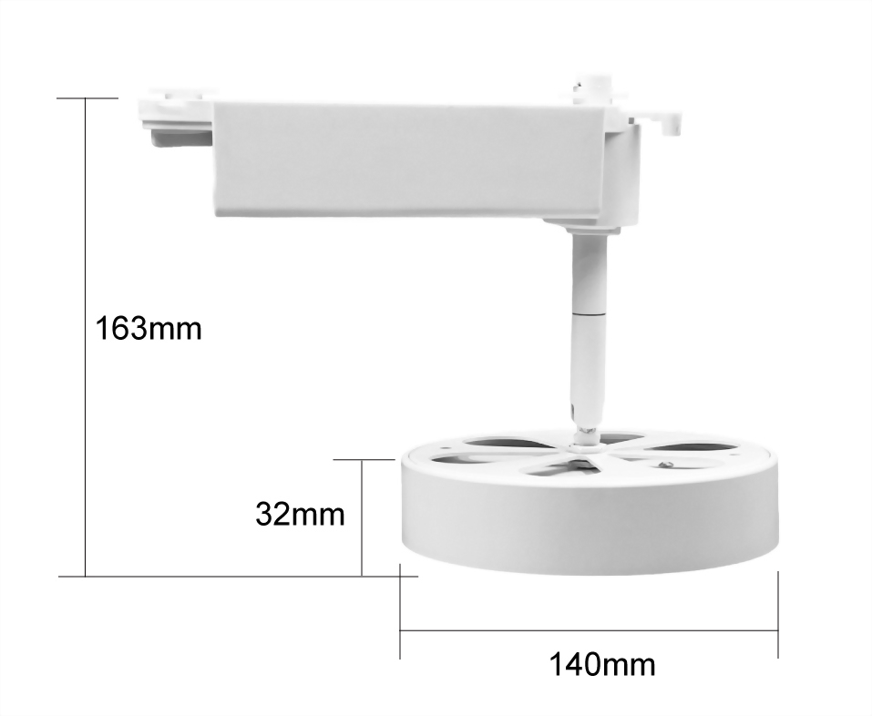 15W Nichia 白/黑烤漆 補光軌道燈