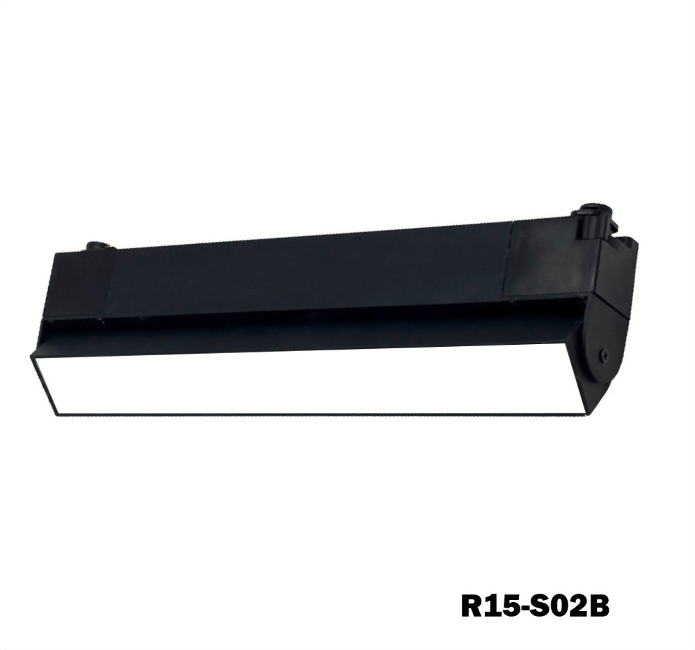 15W Nichia 白/黑烤漆長型 可調角軌道燈