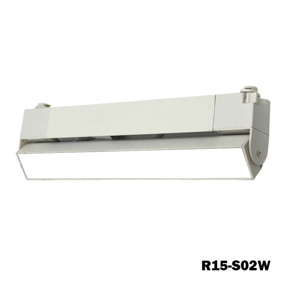 15W Nichia 白/黑烤漆長型 可調角軌道燈