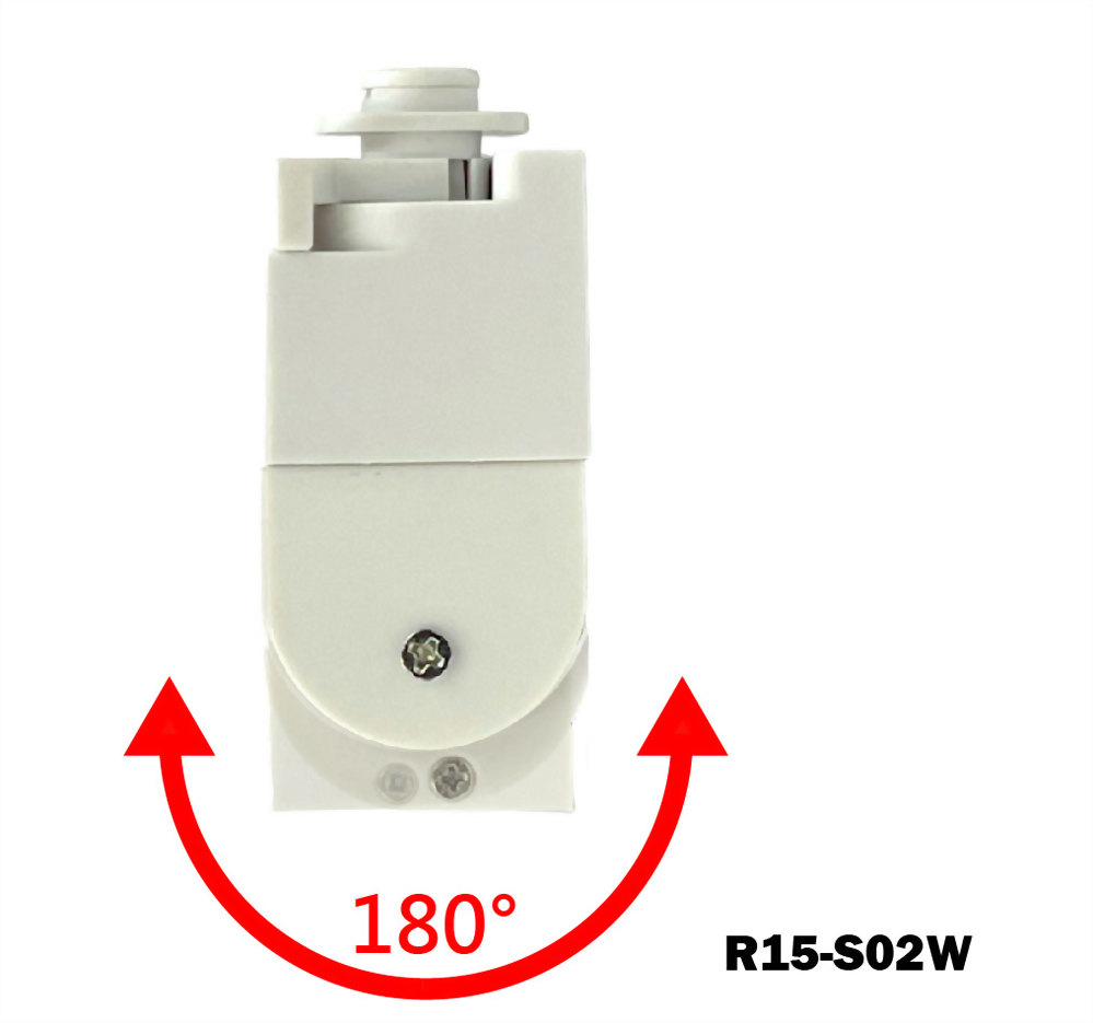 15W Nichia 白/黑烤漆長型 可調角軌道燈