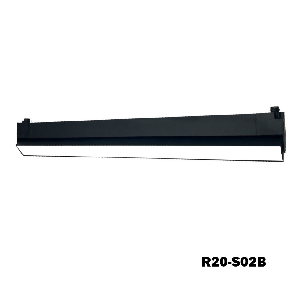 20W Nichia 白/黑烤漆長型 可調角軌道燈