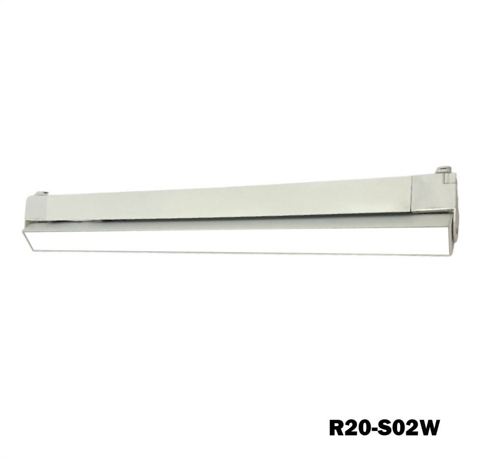 20W Nichia 白/黑烤漆長型 可調角軌道燈