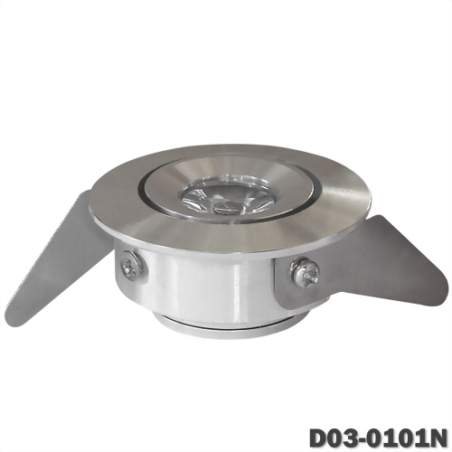 3W 1燈 內縮銀崁燈 崁4.5cm