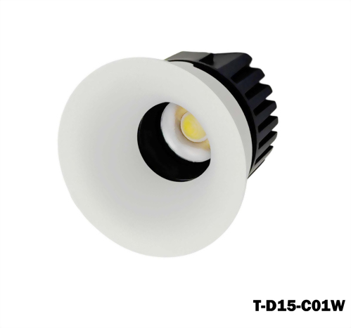 15W COB Nichia 內縮防眩可調角崁燈