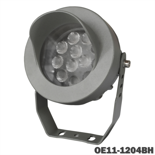 11W 12燈 深灰戶外壓鑄投射燈(戴帽版)