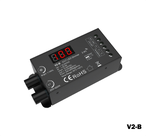 2.4G 數字碼顯示240-480W 調光調色控制器