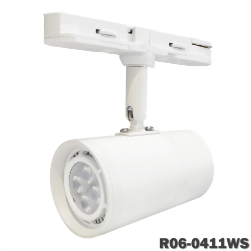 6W 4燈 Nichia 短型錐狀圓筒軌道燈(一字軌道盒)