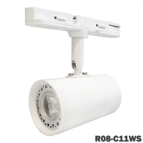 8W COB Nichia 短型錐狀圓筒軌道燈(一字軌道盒)