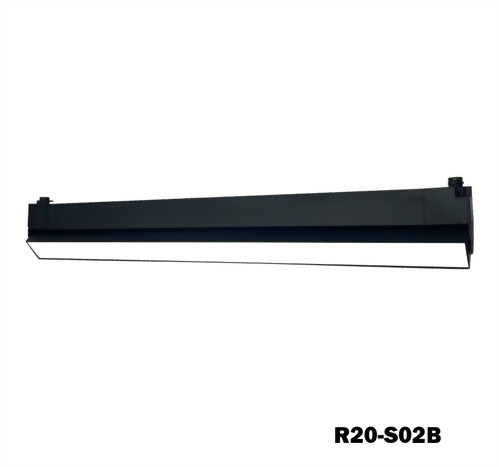 20W Nichia 白/黑烤漆長型 可調角軌道燈