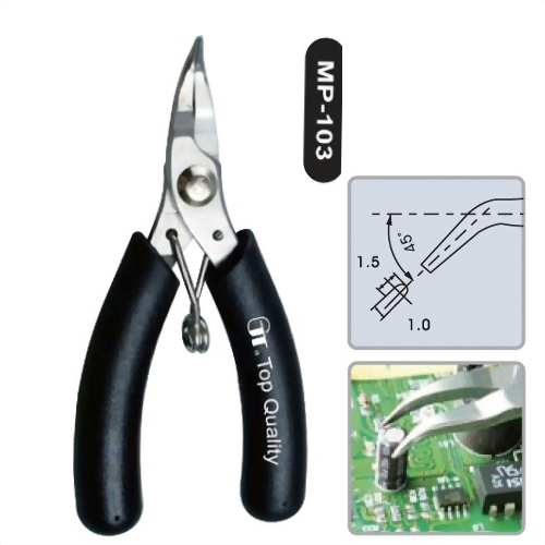 4 inch Bent Nose Pliers (3.0mm Thickness)