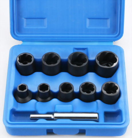 1/2" 10 Pcs Air Impact Twist socket set (Chrome Molybdenum black finish)