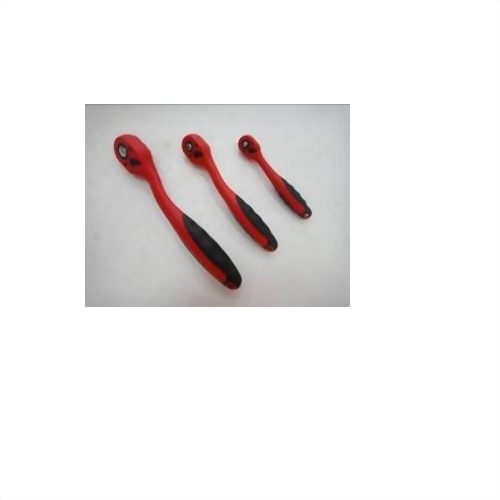 Ratchet Handle with Quick Release 1/4",3/8",1/4" *72T (Chrome Molybdenum Steel Driver P.P/TPR finish)
