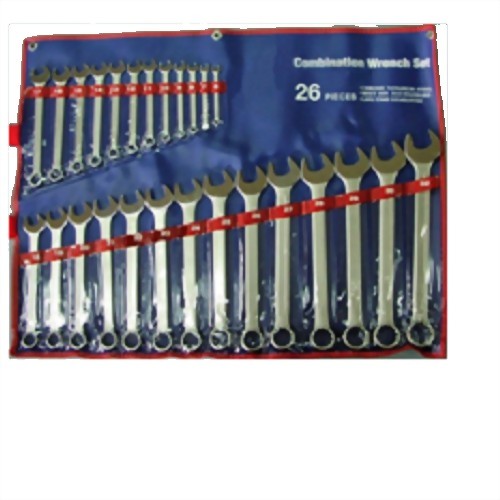 26 Pcs European Thin Type Combination Wrench set (Chrome Vanadium Stain finish)