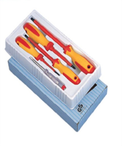 5Pcs Insulated Screwdriver Set (CR-MO Steel)