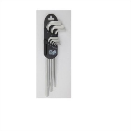 9 PCS  EXTRA Long Type Hex Allen  Key  Wrench Set (Chrome Vanadium satin finish)