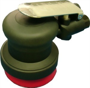 Composite Industrial Air Random Orbital Sander With 3.5" Vinyl/Hook Face Pad