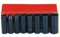 8 Pcs 3/8" Deep Air Impact Socket (Chrome-Vanadium Steel)
