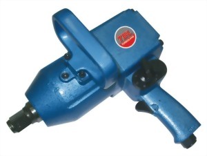1" Heavy Duty Pinless Hammer Mechanism Air Impact Wrench With 2"/6" Anvil