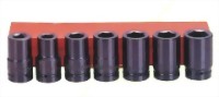 7 Pcs 1" Deep Air Impact Socket Kit (Chrome-Molybdnum Steel)