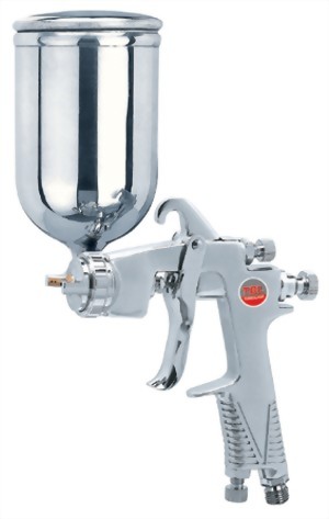 Gravity Feed Air Spray Gun With 250cc  Stainless Steel  Cup