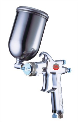 Gravity Feed Air Spray Gun With 250cc Stainless Steel Cup