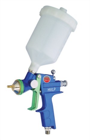 High Volume Low Pressure Gravity Feed Air Spray Gun With 400cc Nylon Cup