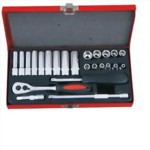 1/4" 24 Pcs Socket Ratchet handle set