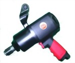 1" Composite Industrial Twin Hammer Mechanism Pistol Type Air Impact Wrench (W/6; Long Anvil)
