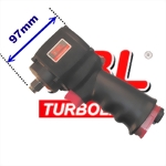 1/2" Short Mini Type Jumbo Hammer Mechanism Air Impact Wrench (550Ft-Lb)