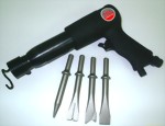 250mm Hex. /Round Shank Air Hammer With 5Pcs 5" Chisels