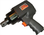 1" Pistol Type Mini Heavy Duty Twin Hammer Mechanism Air Impact Wrench With 1"/6" Anvil