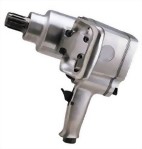 1" Industrial #5 Spline Twin Hammer Mechanism Pistol Type Air Impact Wrench With 1"/6" Anvil