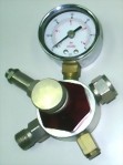1/4" 4 Ways Air Regulator With Gauge
