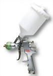 Water Base High Volume Low Pressure Gravity Feed Air Spray Gun With 600CC Nylon Cup