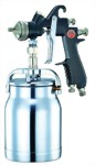 Professional Syphon Feed Air Spray Gun With 1000cc Cup